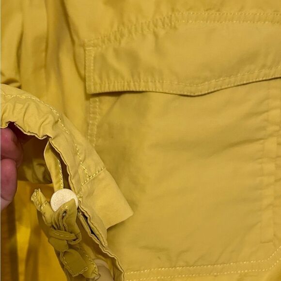 Eileen Fisher Anorak Windbreaker High Collar Rain Jacket Yellow Large 319.00 - Picture 14 of 14